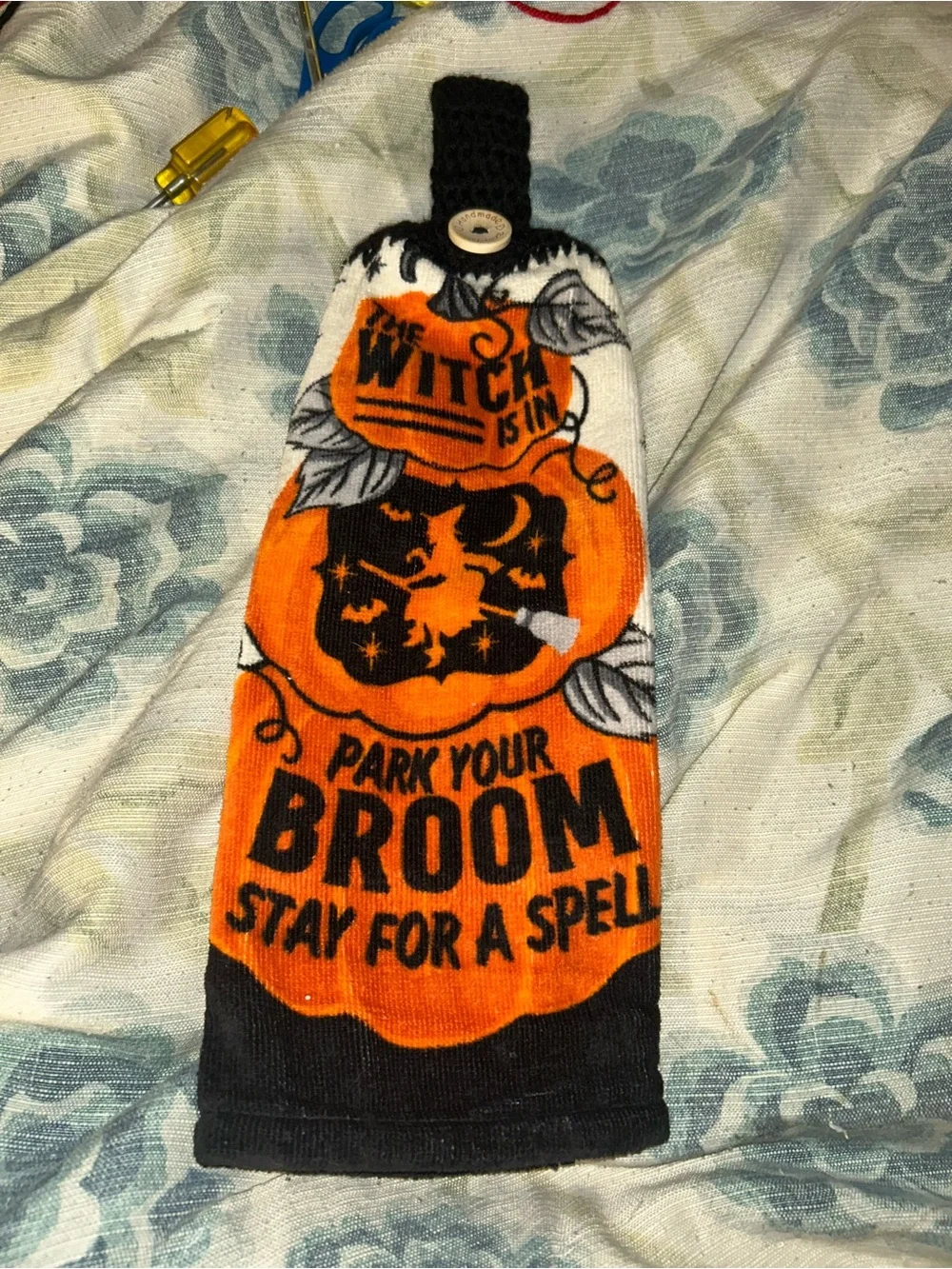 Witch Halloween Hanging Towel
